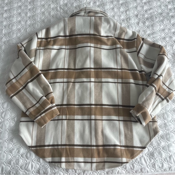 Love Tree Brown plaid shacket - Picture 6 of 6